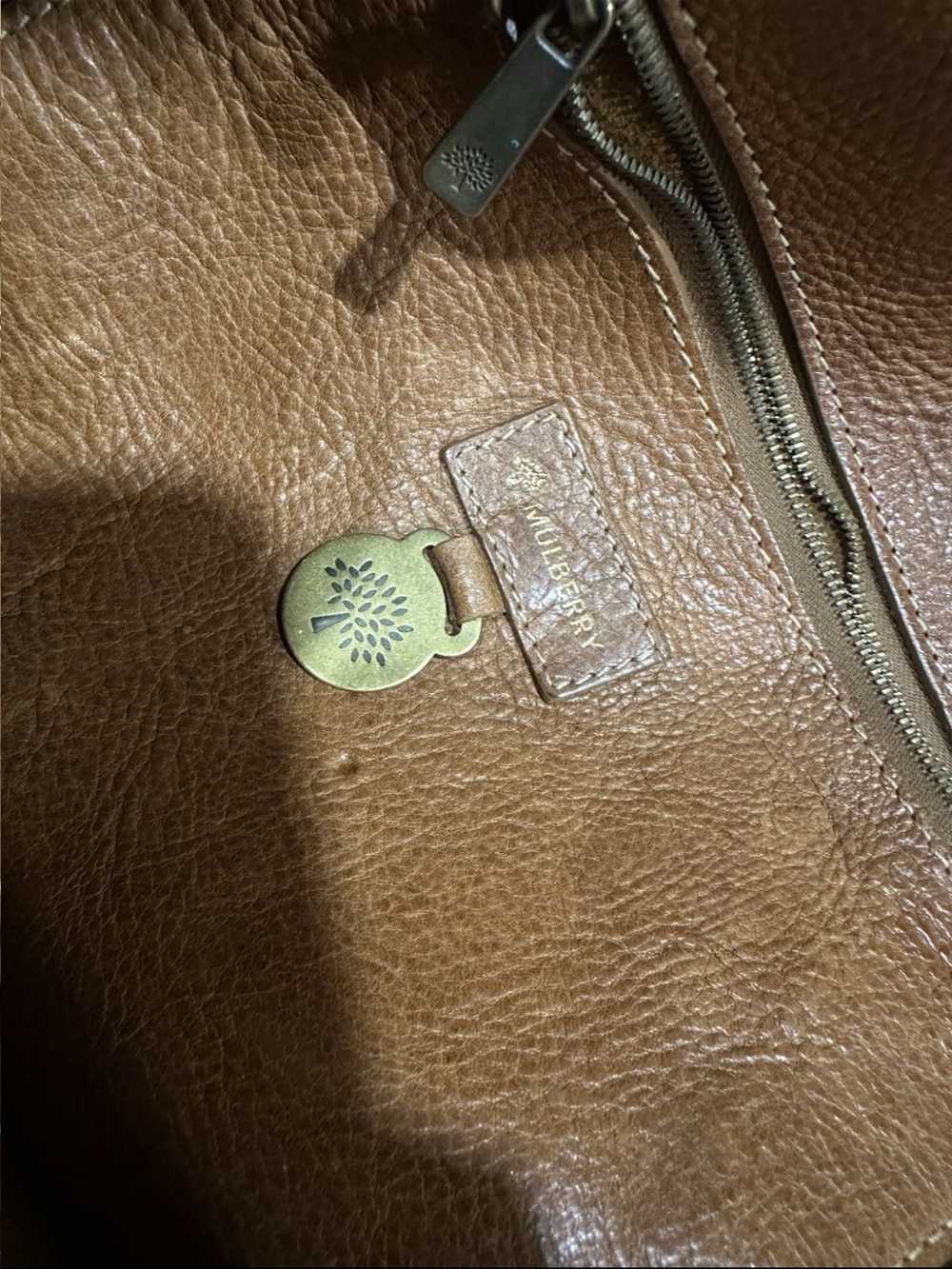 Mulberry Brown Leather Buckle Satchel - Picture 11 of 15